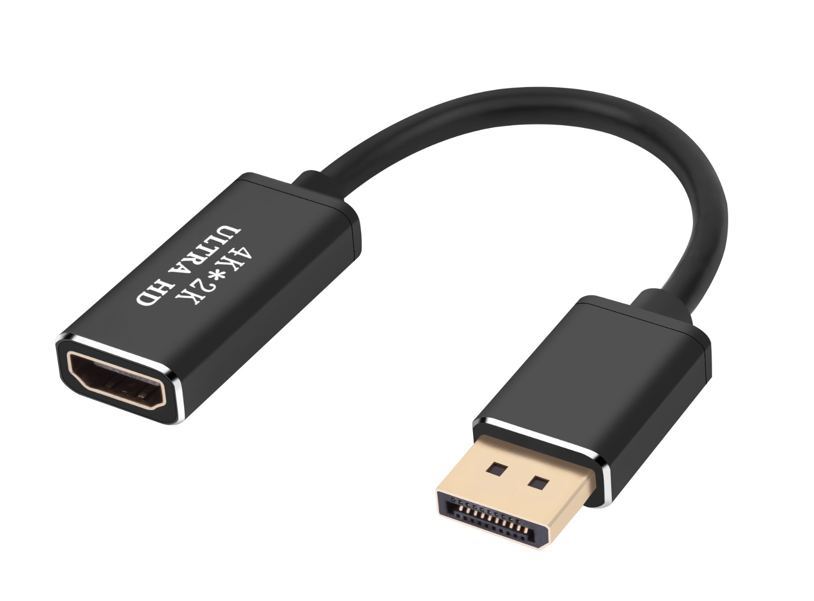 4K Displayport to HDMI Aluminum housing adapter cable