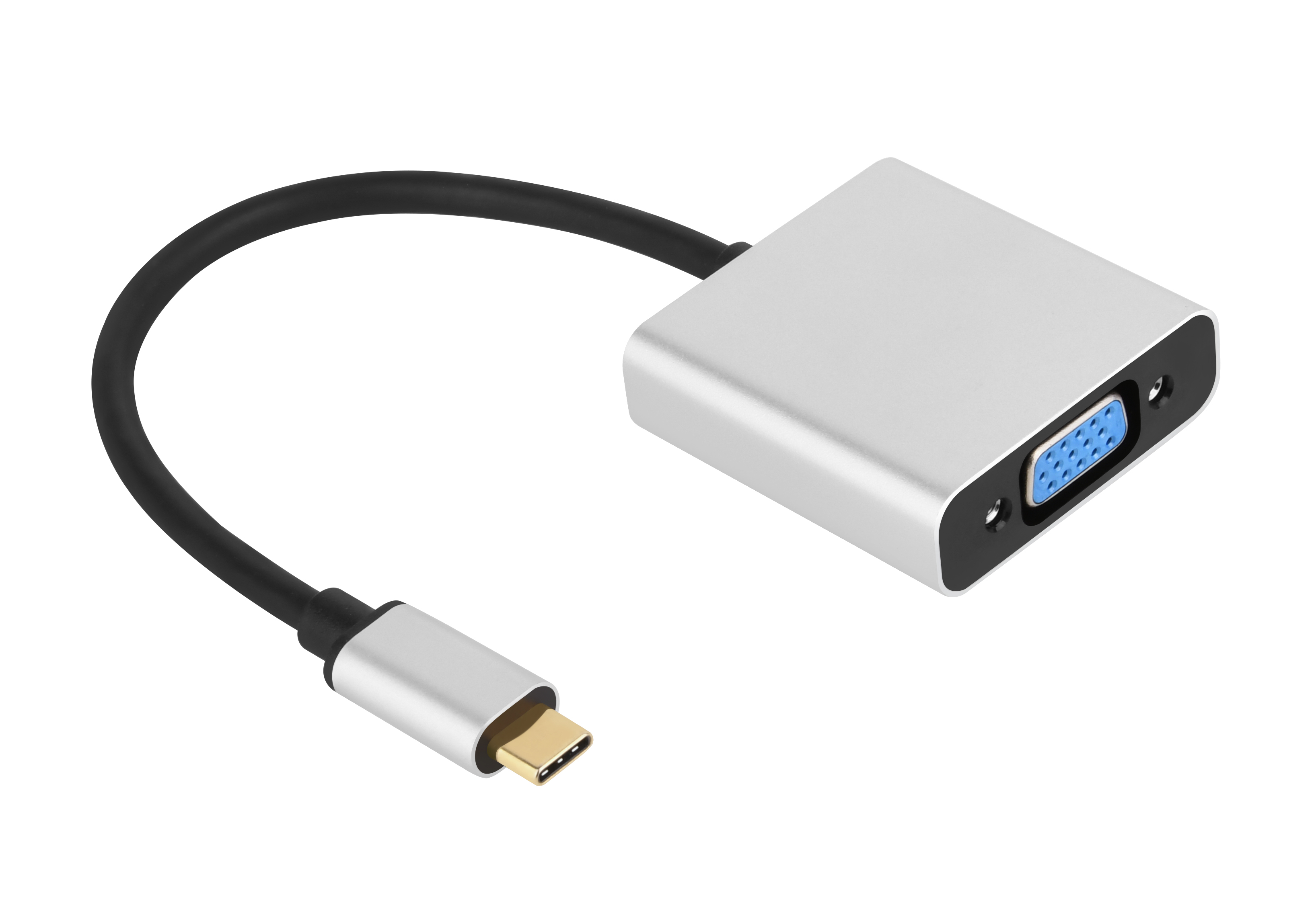 Aluminum USB C to VGA adapter Cable