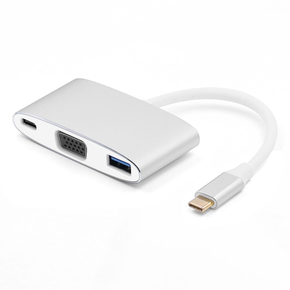 USB C to VGA/PD/USB3.0