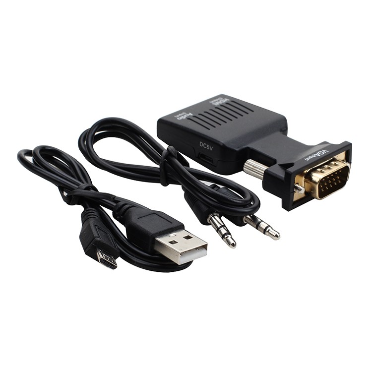 ​VGA TO HDMI with Audio and Power Adapter