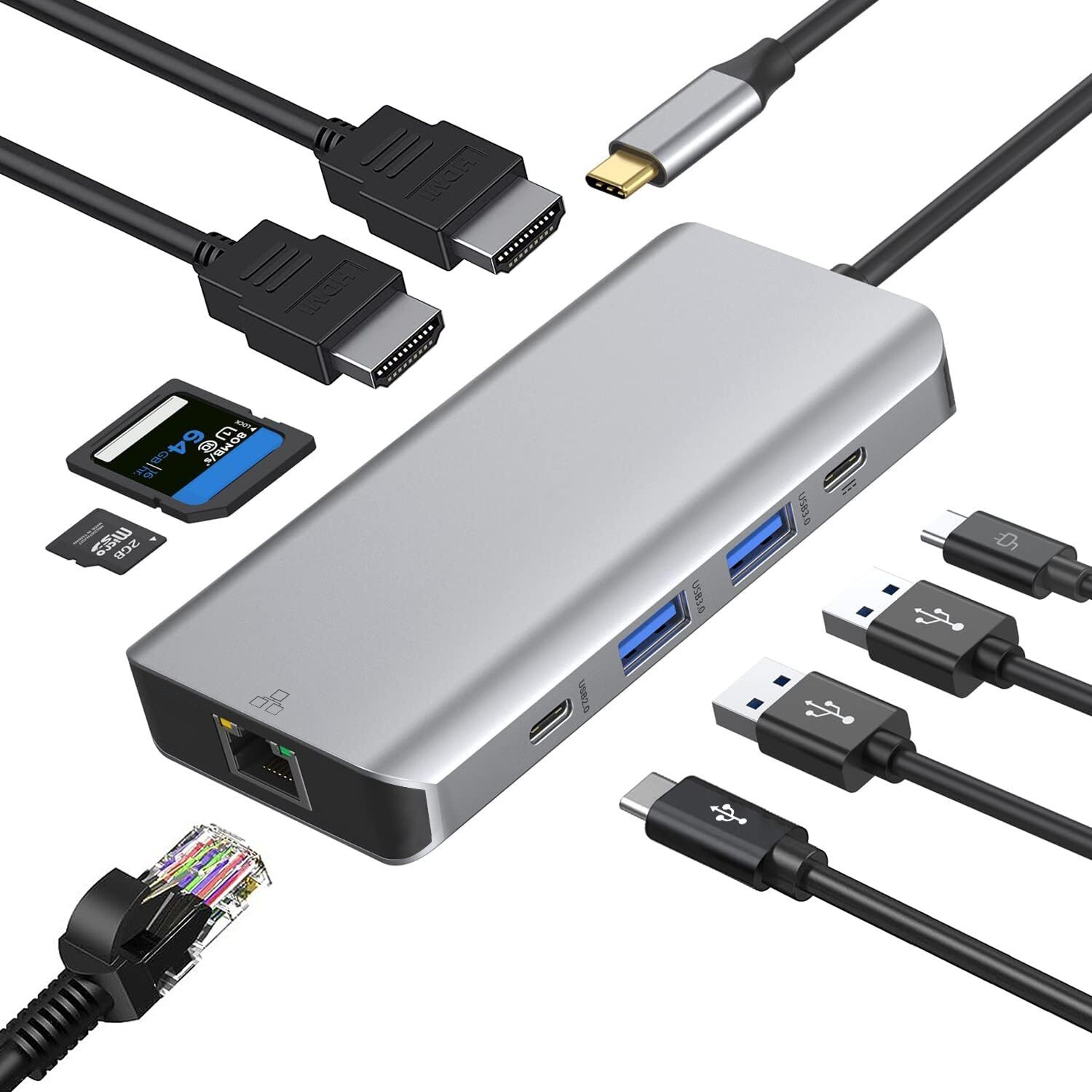 9IN1 USB C Docking station