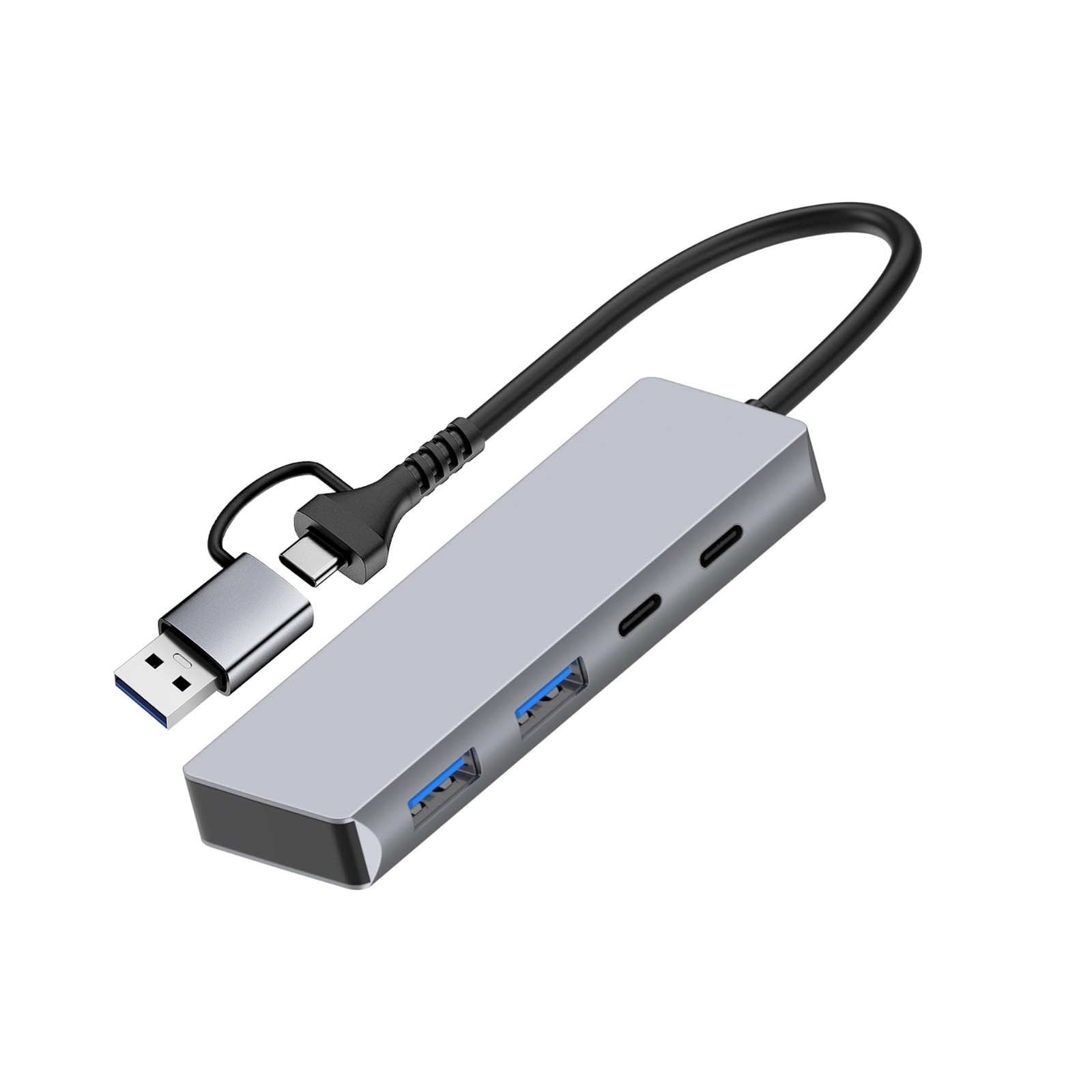 2in1 Aluminum USB 3.0 Hub(2XUSB3.0+2XUSB C)