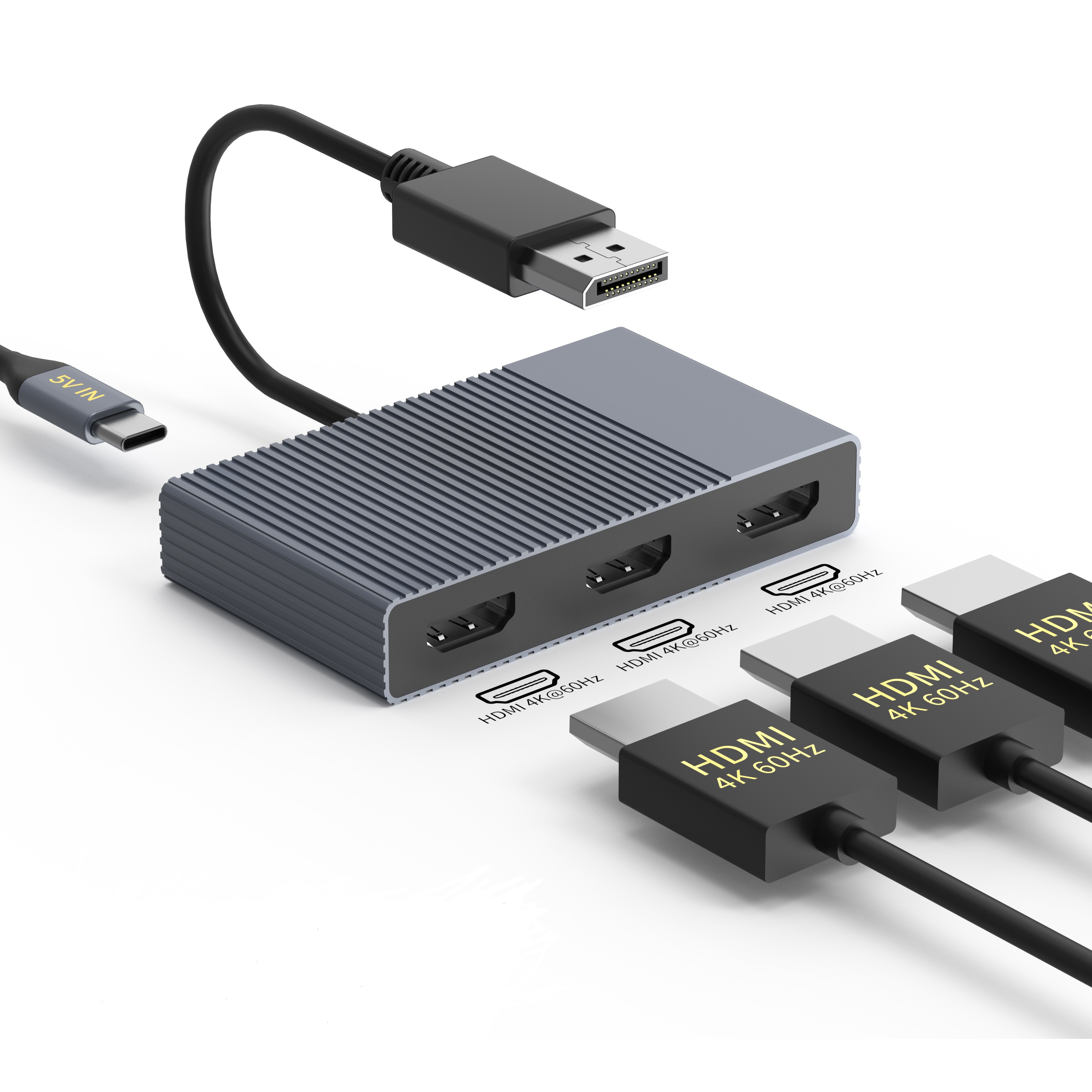 DP to 3XHDMI Hub