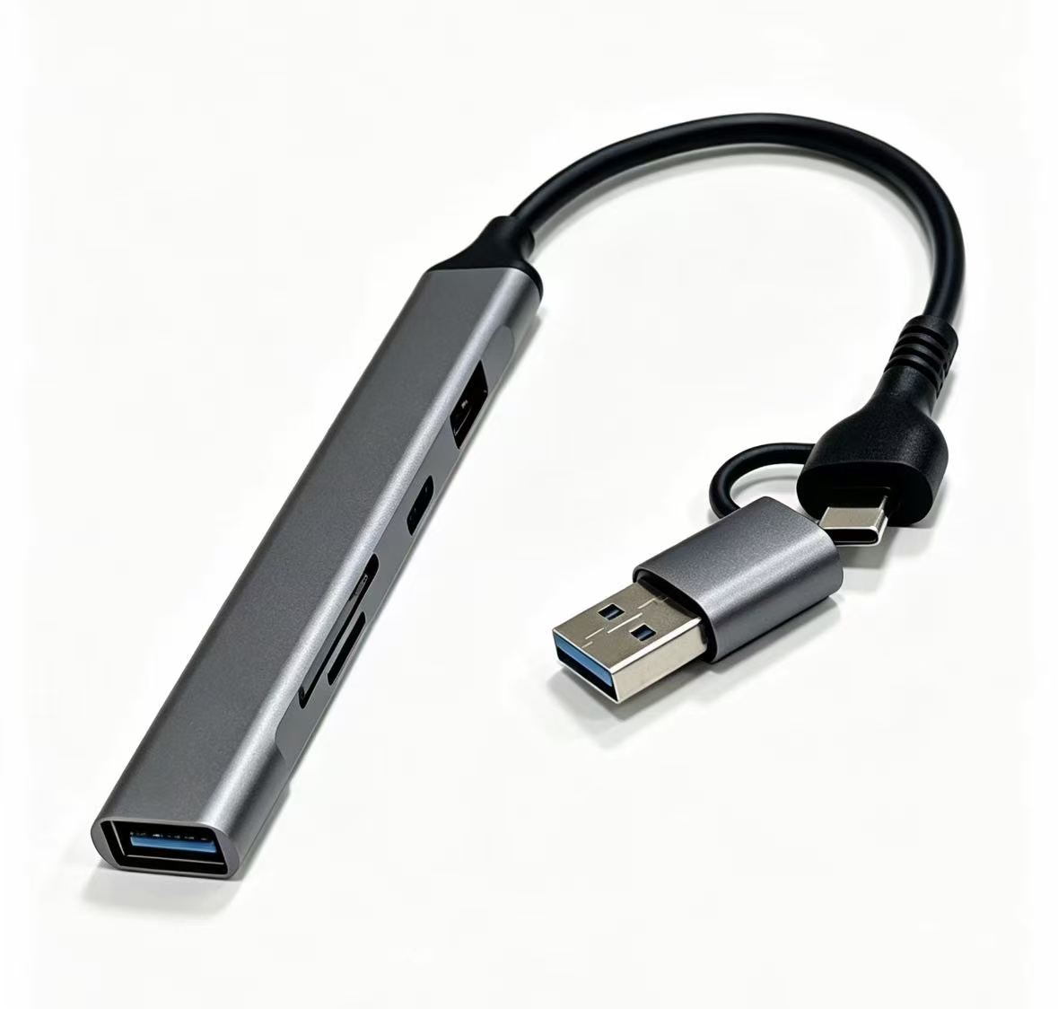 2IN1 USB C to USB3.0/USB 2.0/USB C/SD/TF